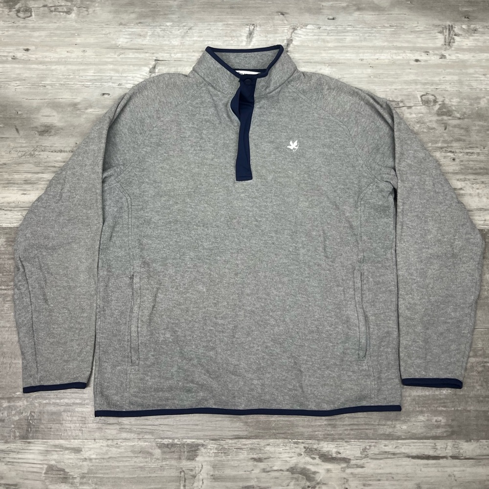 Peter Millar Gray and Navy Lightweight Jacket